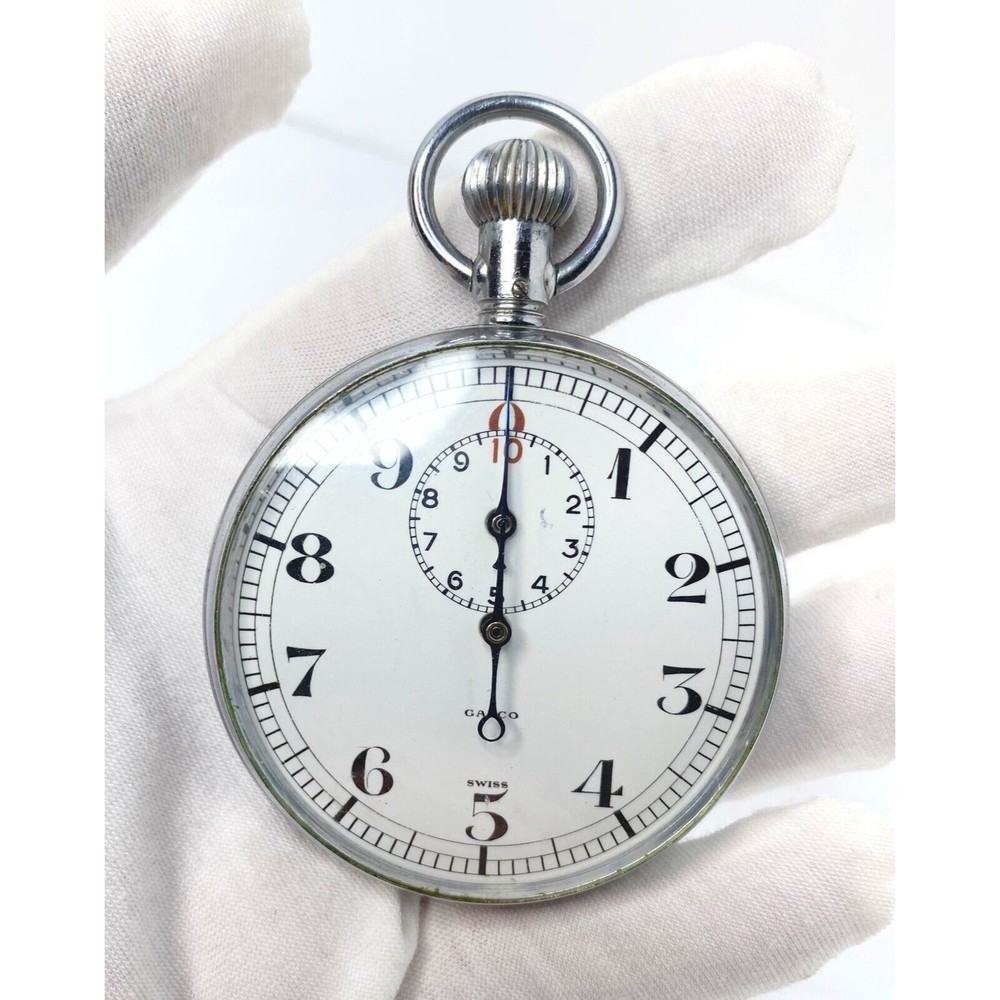 Antique Galco Swiss Made Stop Watch-WORKS